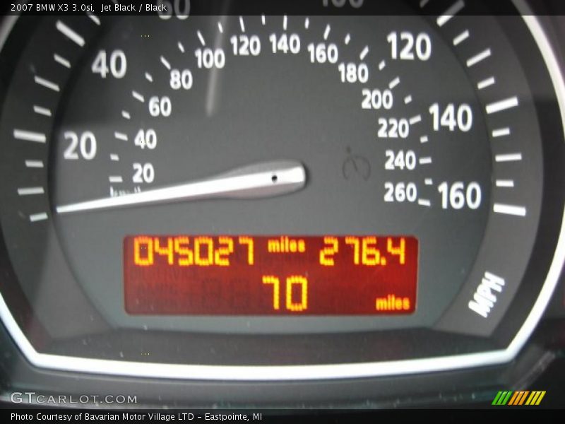 Jet Black / Black 2007 BMW X3 3.0si