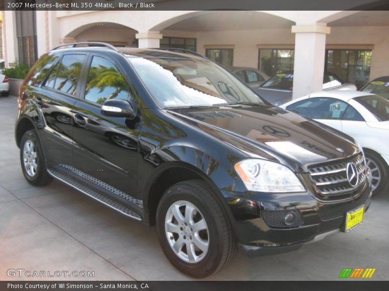 Black / Black 2007 Mercedes-Benz ML 350 4Matic
