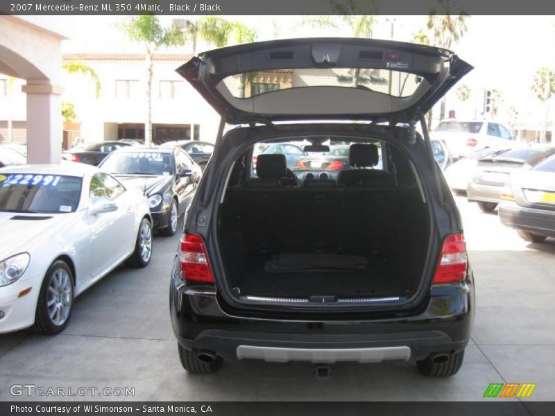 Black / Black 2007 Mercedes-Benz ML 350 4Matic