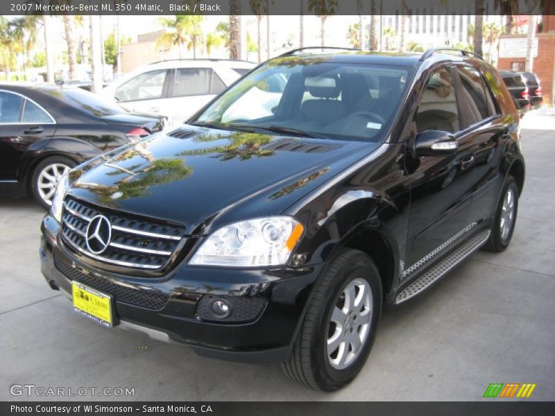 Black / Black 2007 Mercedes-Benz ML 350 4Matic