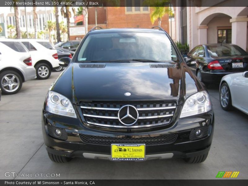 Black / Black 2007 Mercedes-Benz ML 350 4Matic