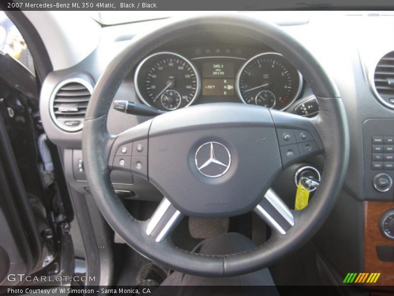 Black / Black 2007 Mercedes-Benz ML 350 4Matic