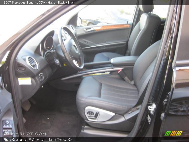 Black / Black 2007 Mercedes-Benz ML 350 4Matic