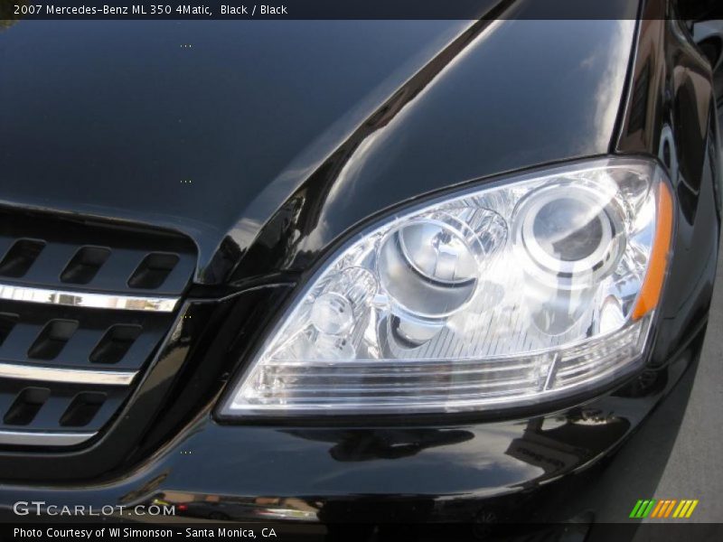 Black / Black 2007 Mercedes-Benz ML 350 4Matic