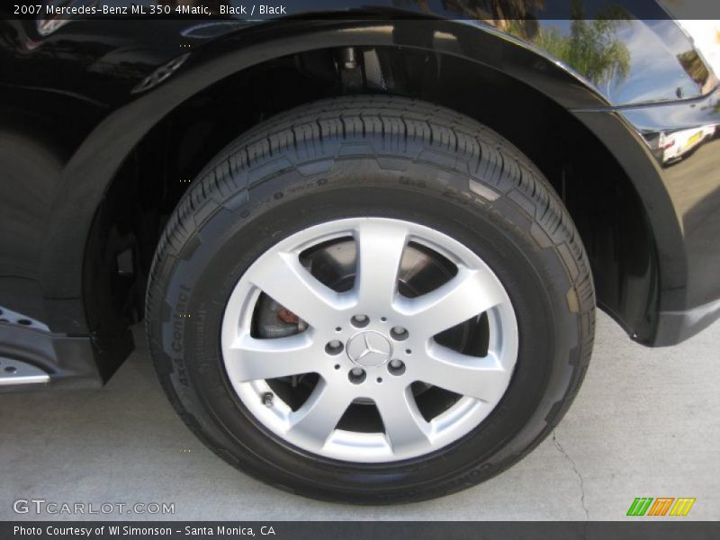 Black / Black 2007 Mercedes-Benz ML 350 4Matic