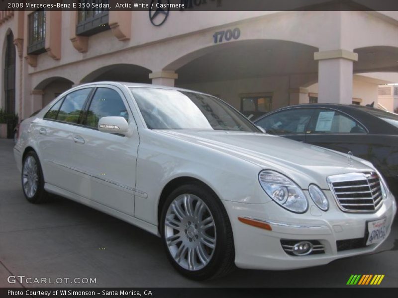 Arctic White / Cashmere 2008 Mercedes-Benz E 350 Sedan