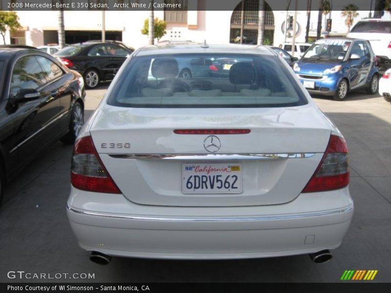 Arctic White / Cashmere 2008 Mercedes-Benz E 350 Sedan