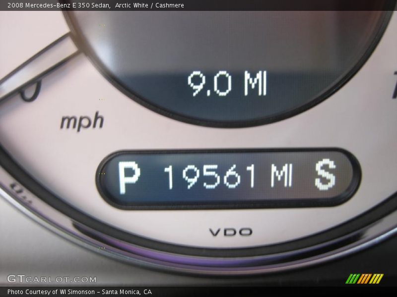 Arctic White / Cashmere 2008 Mercedes-Benz E 350 Sedan