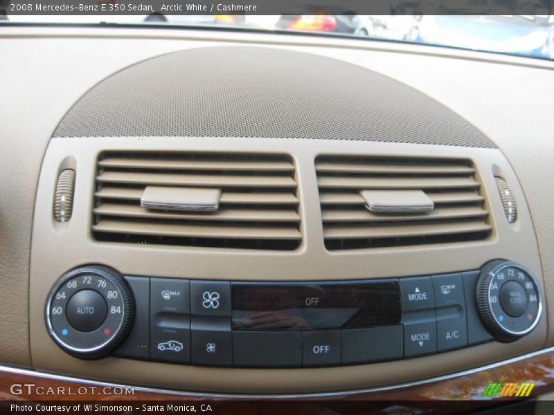 Arctic White / Cashmere 2008 Mercedes-Benz E 350 Sedan