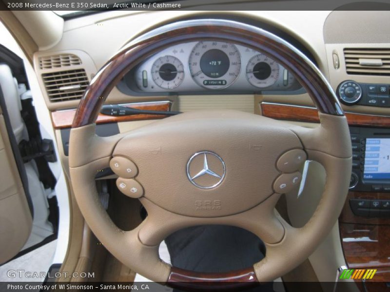 Arctic White / Cashmere 2008 Mercedes-Benz E 350 Sedan