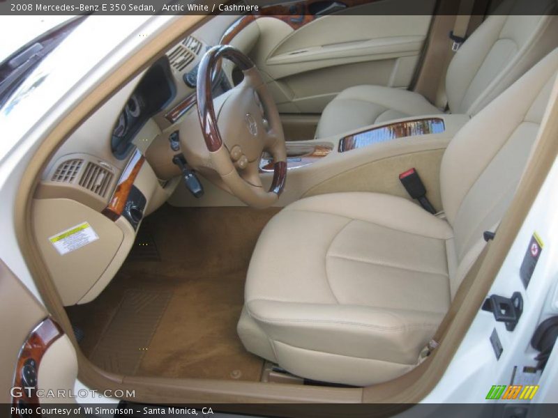 Arctic White / Cashmere 2008 Mercedes-Benz E 350 Sedan
