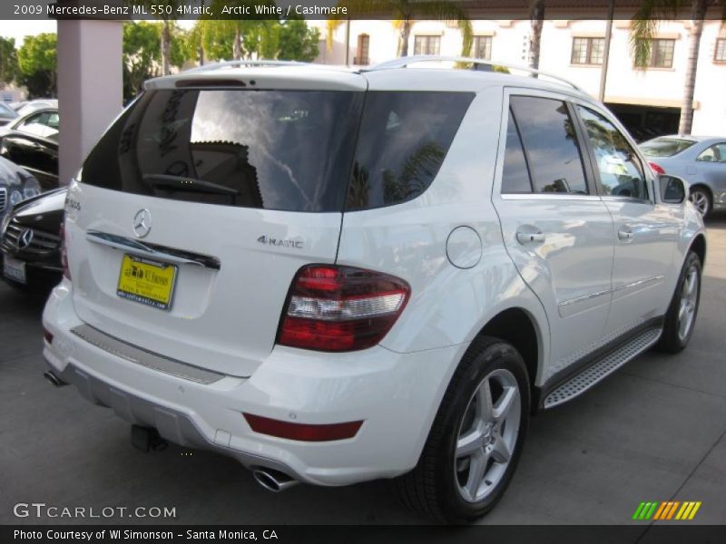 Arctic White / Cashmere 2009 Mercedes-Benz ML 550 4Matic