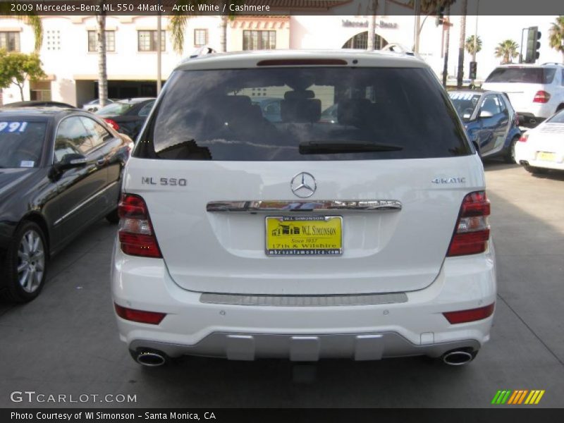 Arctic White / Cashmere 2009 Mercedes-Benz ML 550 4Matic