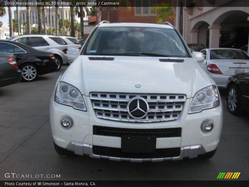 Arctic White / Cashmere 2009 Mercedes-Benz ML 550 4Matic