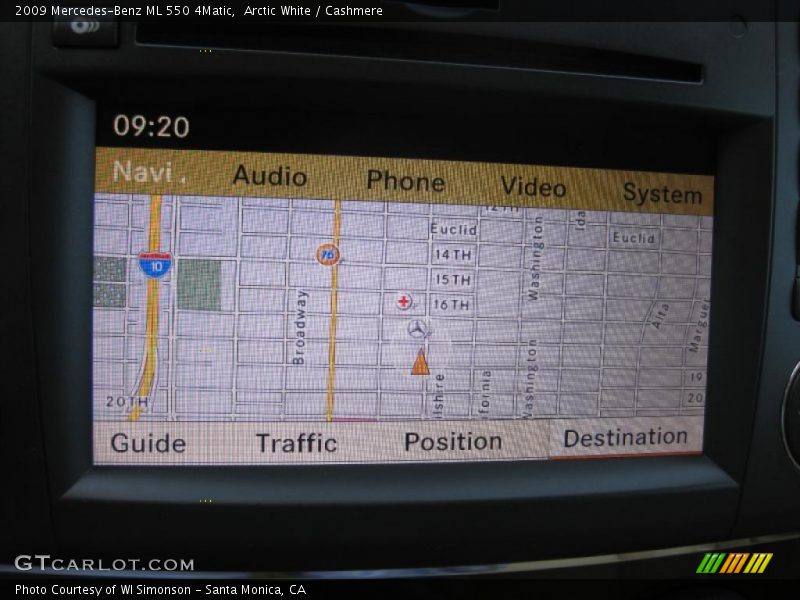 Arctic White / Cashmere 2009 Mercedes-Benz ML 550 4Matic