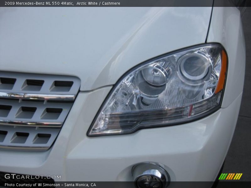 Arctic White / Cashmere 2009 Mercedes-Benz ML 550 4Matic