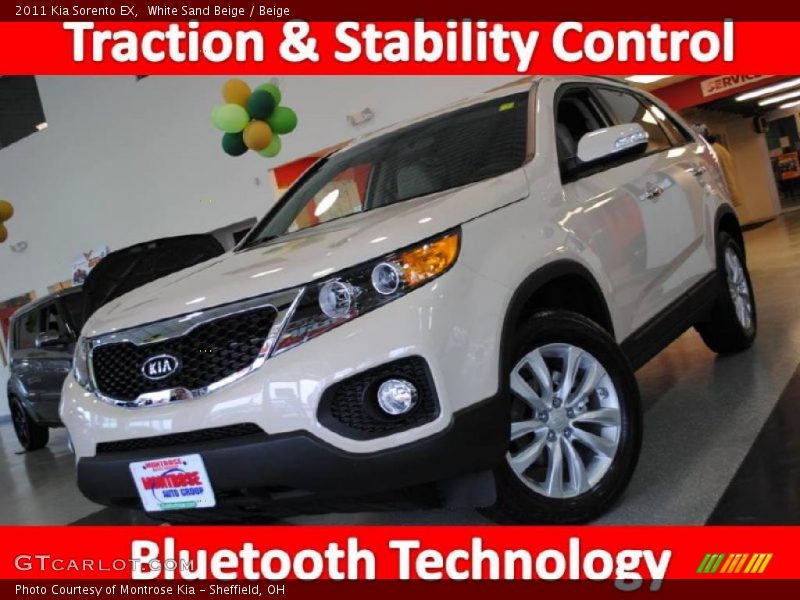 White Sand Beige / Beige 2011 Kia Sorento EX