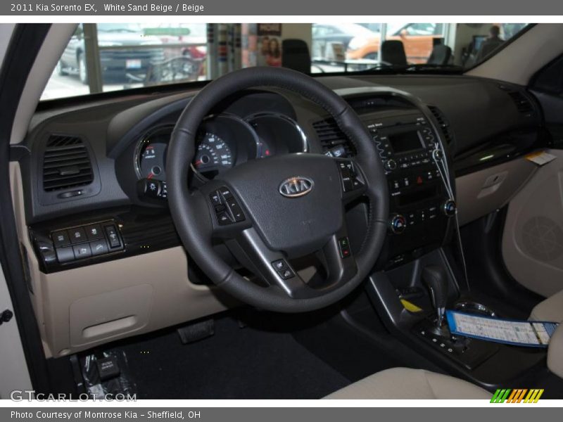 White Sand Beige / Beige 2011 Kia Sorento EX
