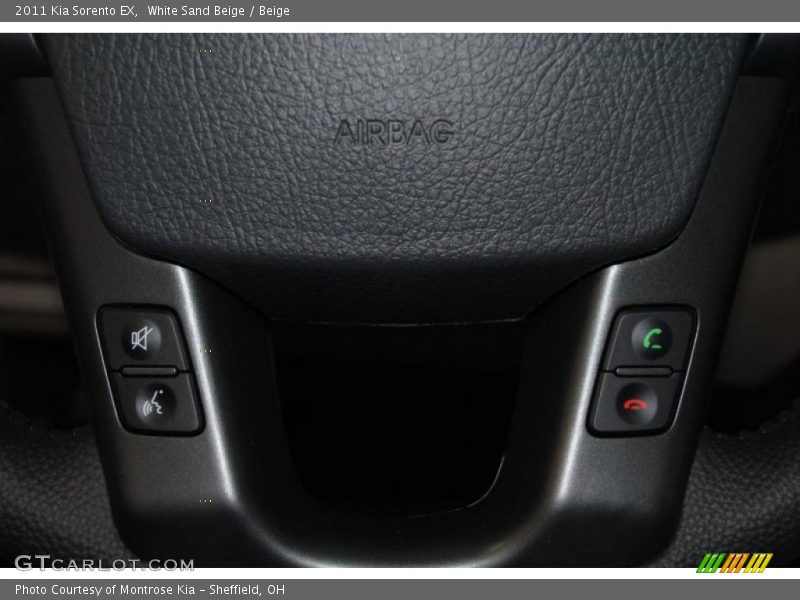 White Sand Beige / Beige 2011 Kia Sorento EX