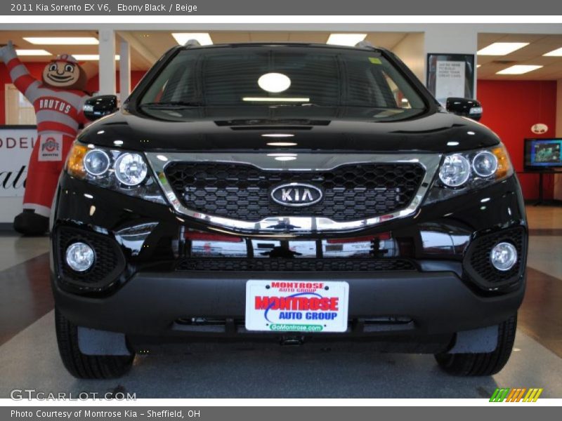 Ebony Black / Beige 2011 Kia Sorento EX V6
