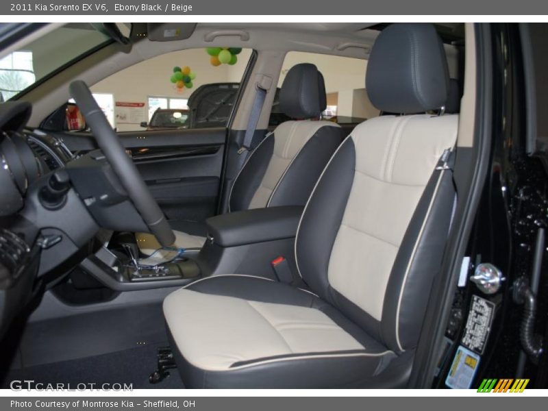 Ebony Black / Beige 2011 Kia Sorento EX V6