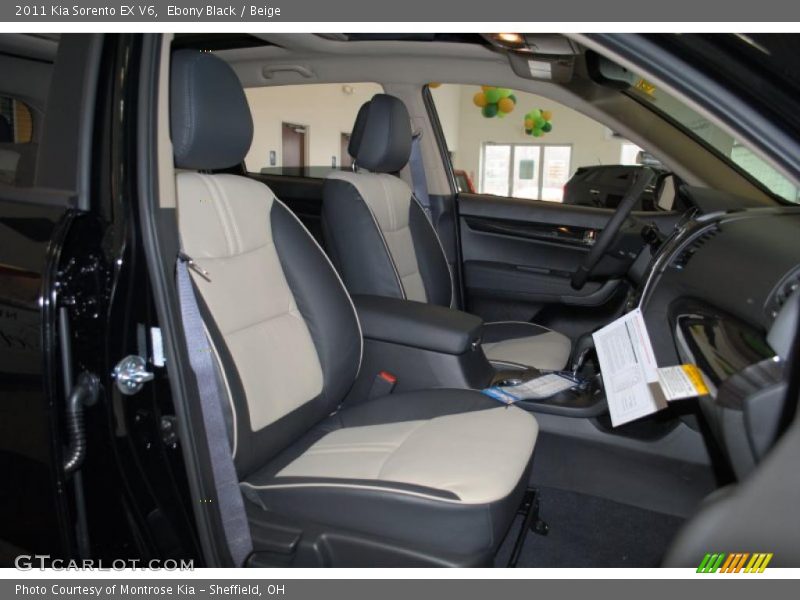 Ebony Black / Beige 2011 Kia Sorento EX V6
