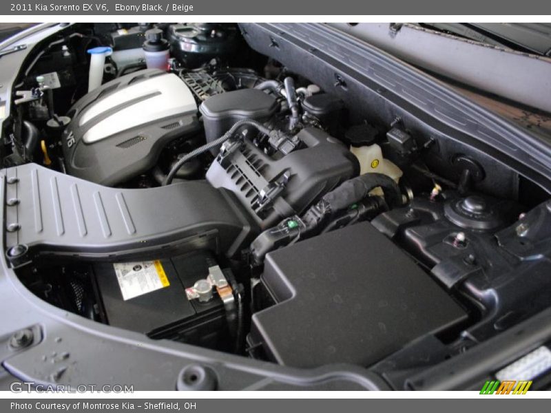 Ebony Black / Beige 2011 Kia Sorento EX V6