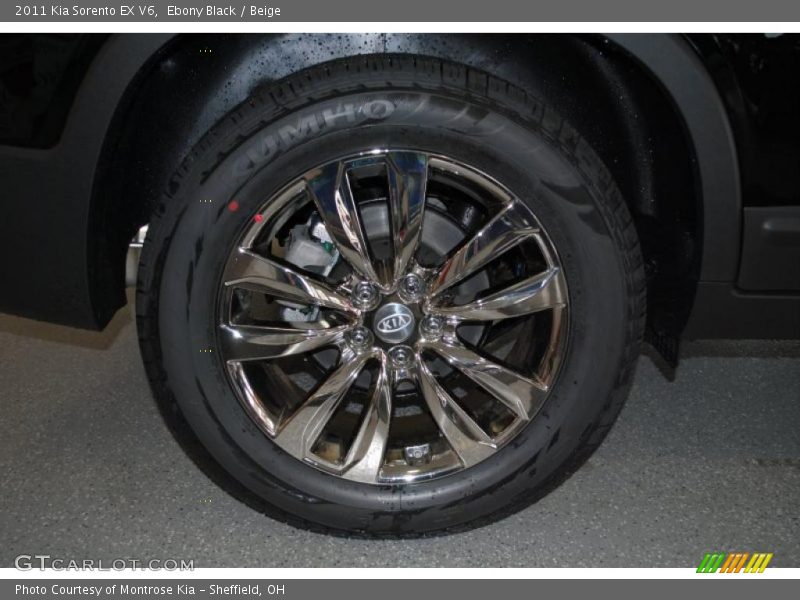 Ebony Black / Beige 2011 Kia Sorento EX V6