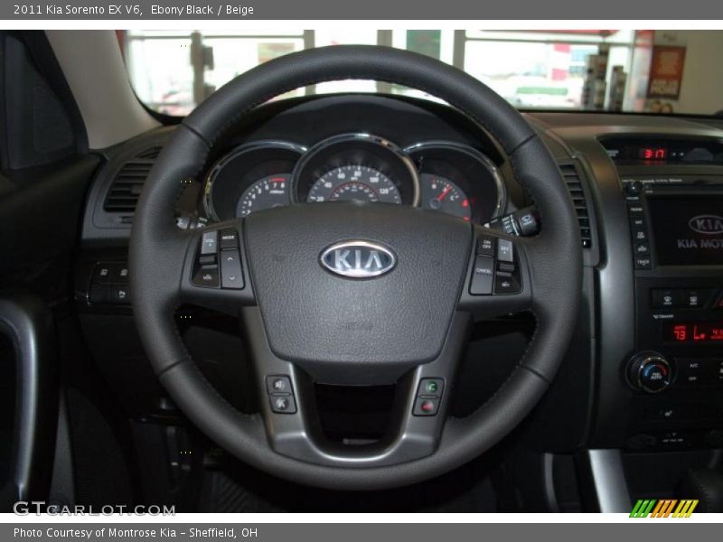 Ebony Black / Beige 2011 Kia Sorento EX V6