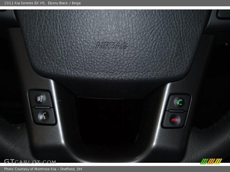 Ebony Black / Beige 2011 Kia Sorento EX V6