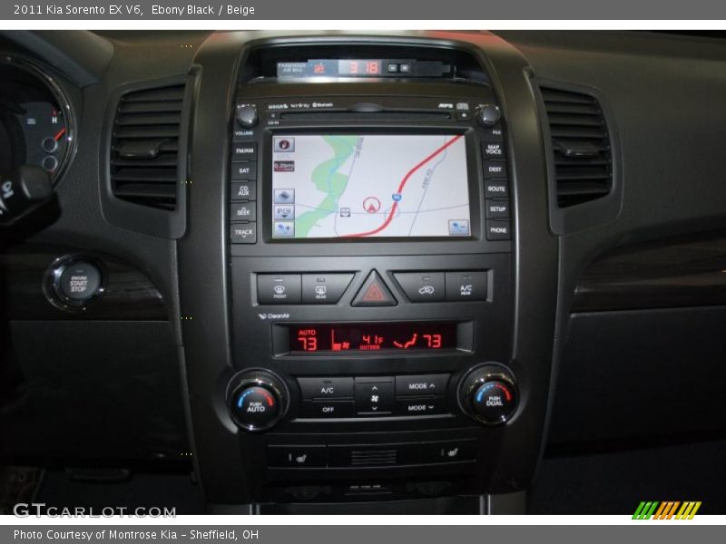 Ebony Black / Beige 2011 Kia Sorento EX V6