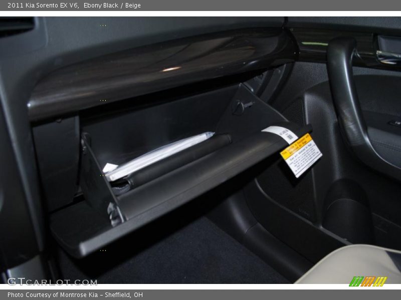 Ebony Black / Beige 2011 Kia Sorento EX V6