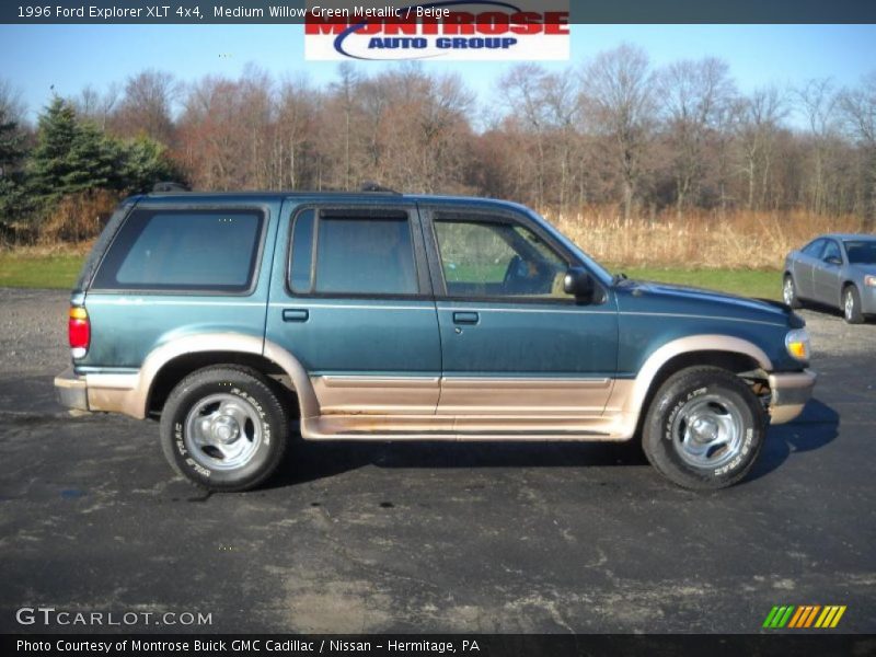 Medium Willow Green Metallic / Beige 1996 Ford Explorer XLT 4x4