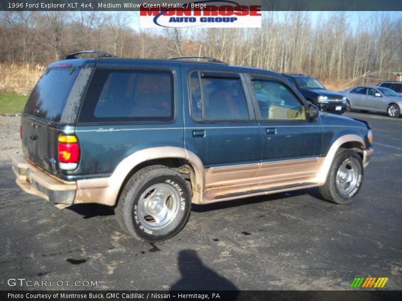 Medium Willow Green Metallic / Beige 1996 Ford Explorer XLT 4x4