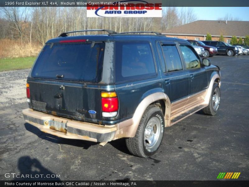 Medium Willow Green Metallic / Beige 1996 Ford Explorer XLT 4x4