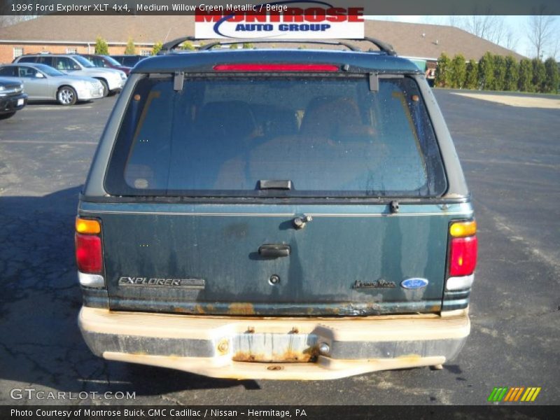 Medium Willow Green Metallic / Beige 1996 Ford Explorer XLT 4x4