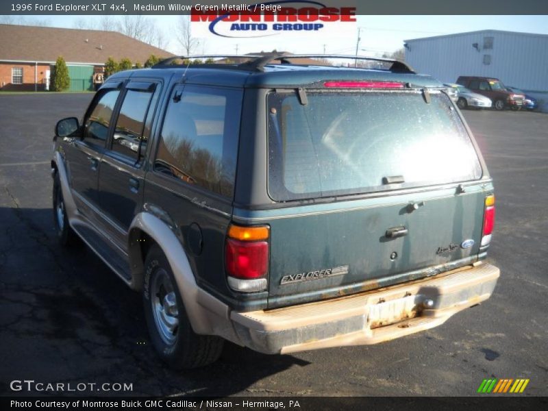 Medium Willow Green Metallic / Beige 1996 Ford Explorer XLT 4x4