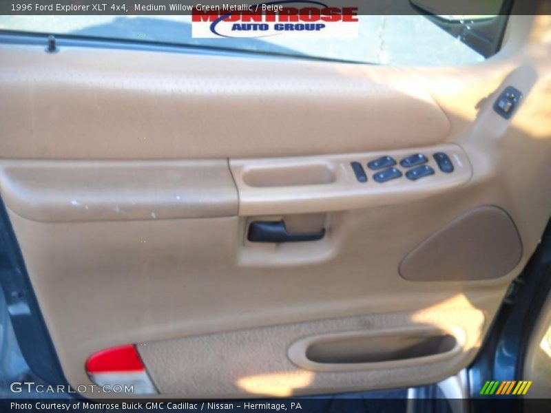 Medium Willow Green Metallic / Beige 1996 Ford Explorer XLT 4x4