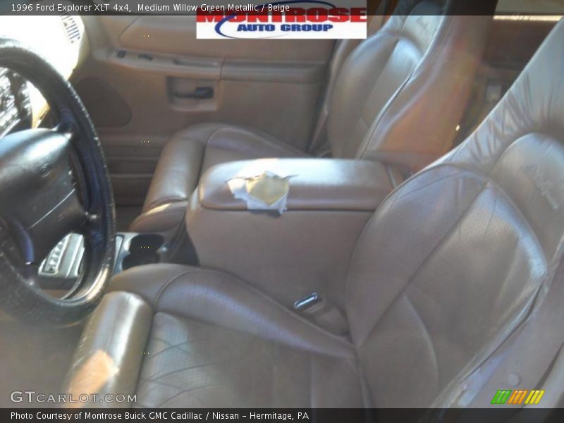 Medium Willow Green Metallic / Beige 1996 Ford Explorer XLT 4x4