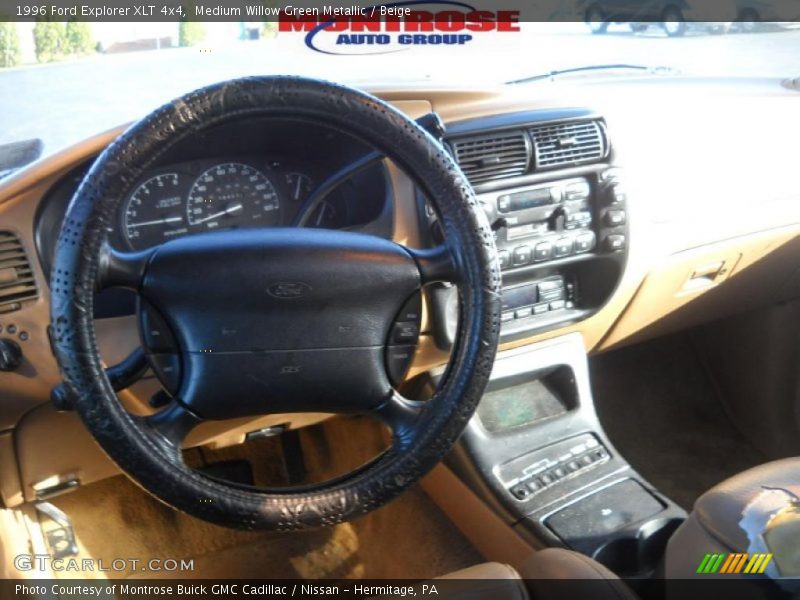 Medium Willow Green Metallic / Beige 1996 Ford Explorer XLT 4x4