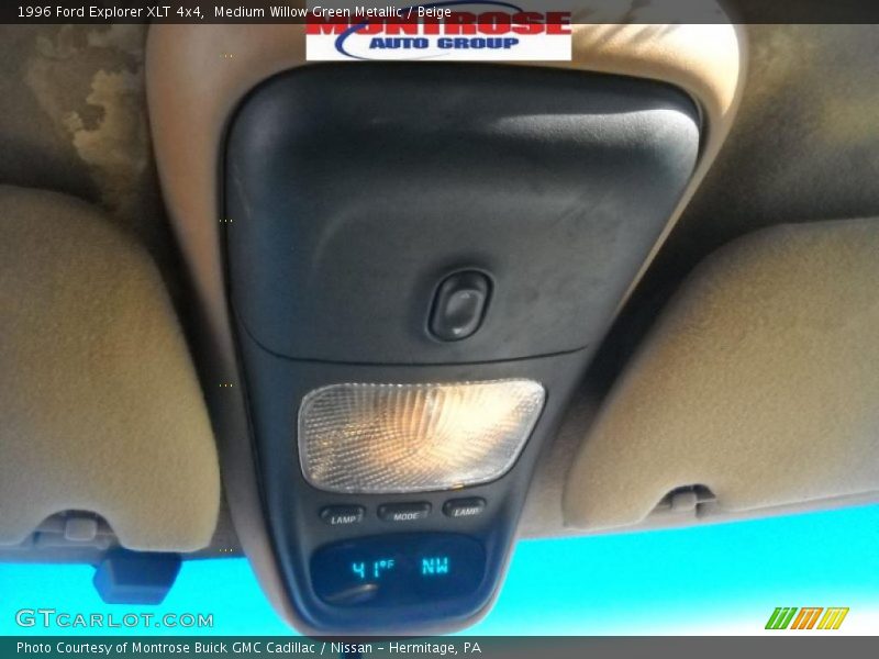 Medium Willow Green Metallic / Beige 1996 Ford Explorer XLT 4x4