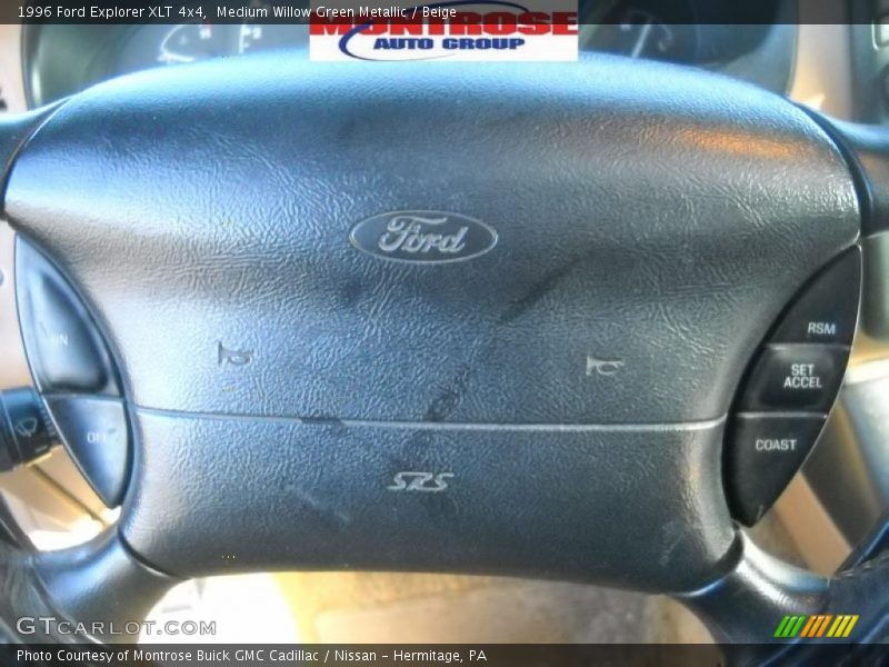 Medium Willow Green Metallic / Beige 1996 Ford Explorer XLT 4x4