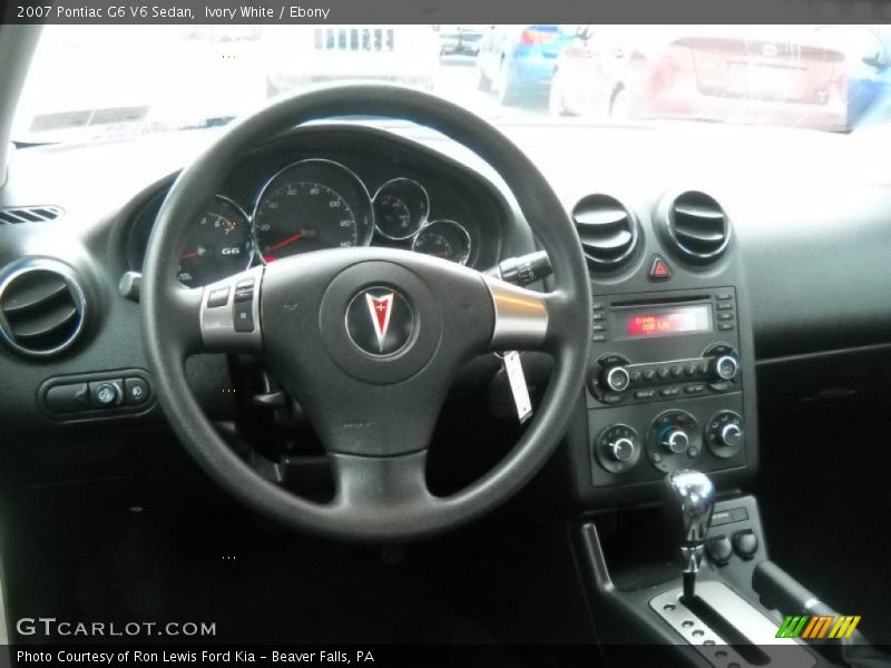 Ivory White / Ebony 2007 Pontiac G6 V6 Sedan