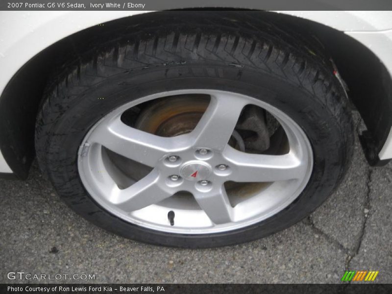 Ivory White / Ebony 2007 Pontiac G6 V6 Sedan