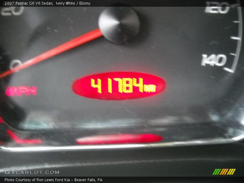 Ivory White / Ebony 2007 Pontiac G6 V6 Sedan