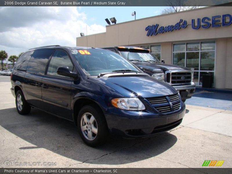 Butane Blue Pearl / Medium Slate Gray 2006 Dodge Grand Caravan SE
