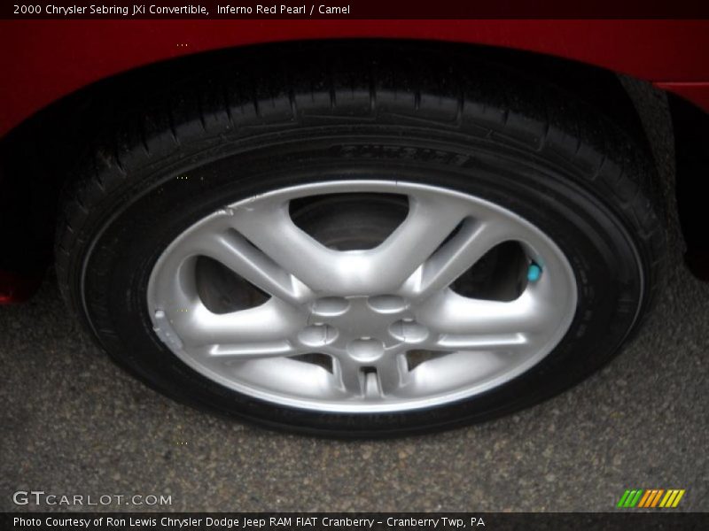 Inferno Red Pearl / Camel 2000 Chrysler Sebring JXi Convertible