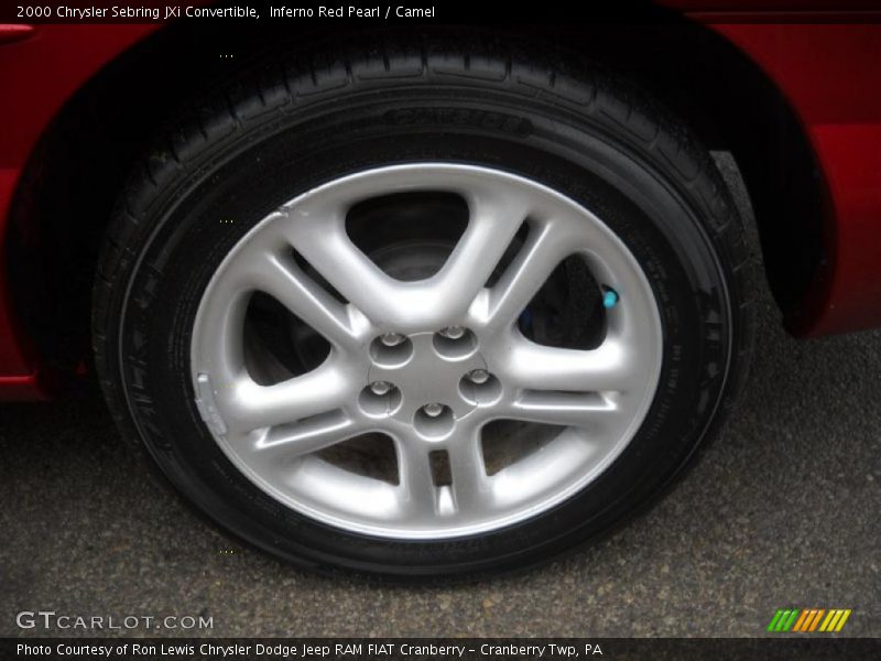 Inferno Red Pearl / Camel 2000 Chrysler Sebring JXi Convertible