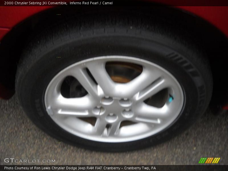 Inferno Red Pearl / Camel 2000 Chrysler Sebring JXi Convertible