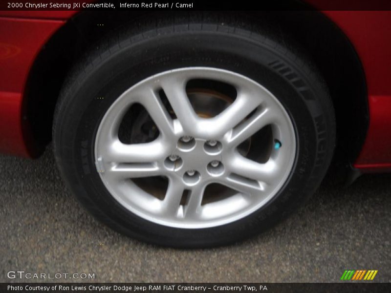 Inferno Red Pearl / Camel 2000 Chrysler Sebring JXi Convertible